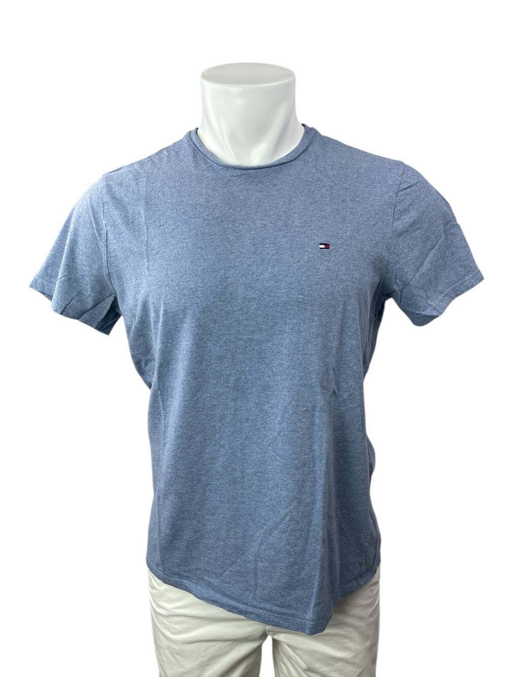 Tommy Hilfiger Men's Blue Crewneck Short Sleeve Casual Basic Tee T-shirt Top M